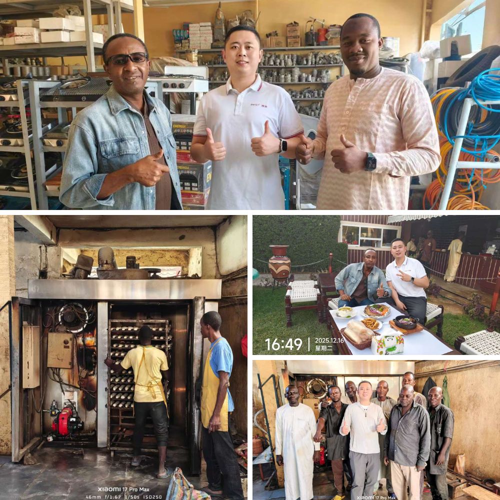 乍得客户燃气燃烧器调试